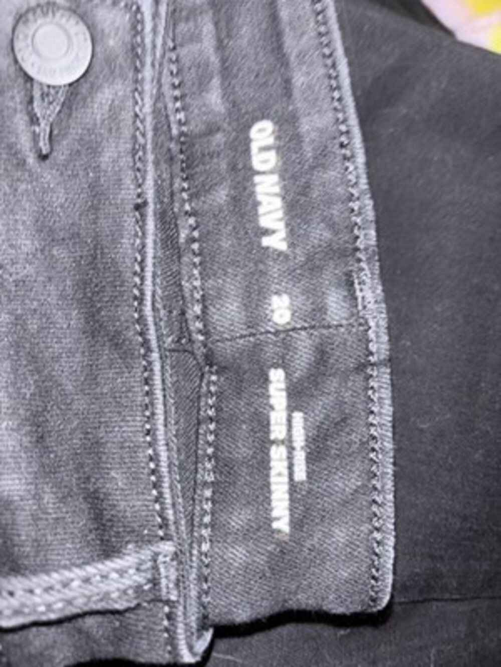 Old Navy 20L High Rise Super Skinny Black Stretch Denim Womens Jeans